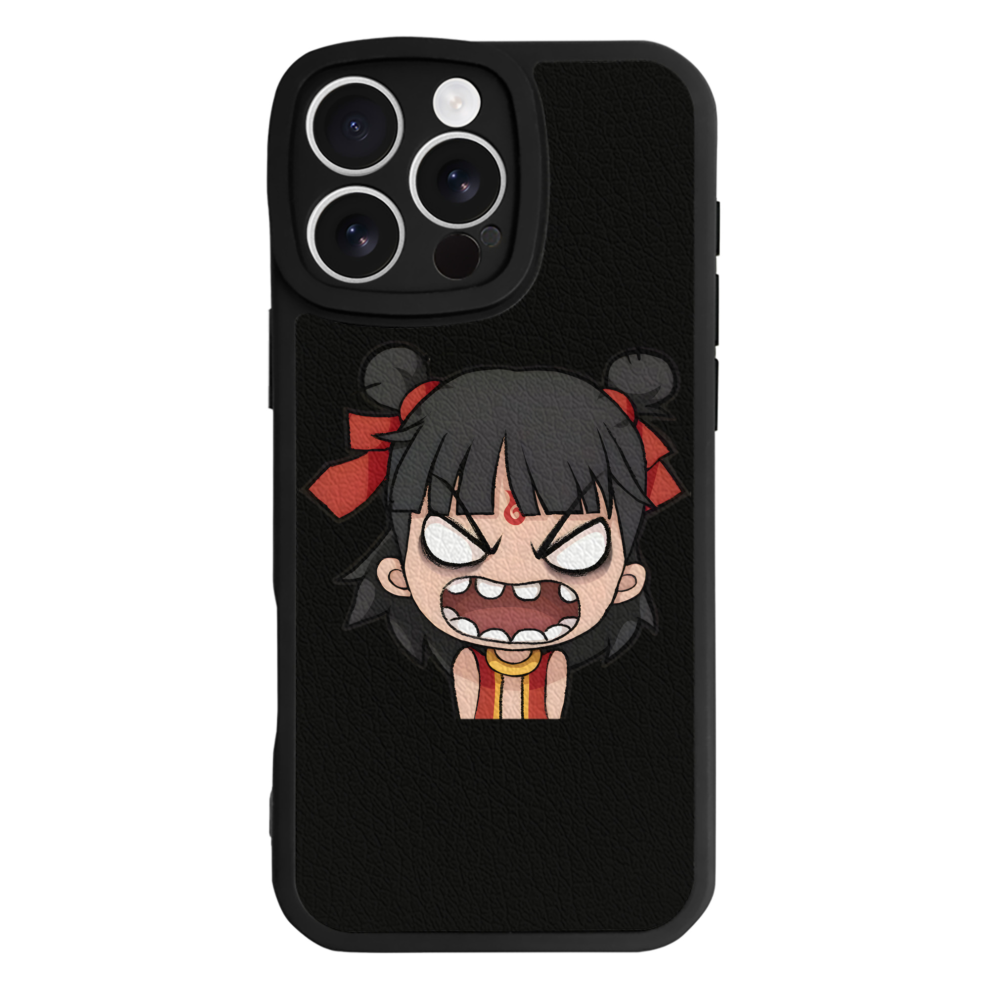 （画像用） Ne Zha 2 ナタ 魔童の大暴れ 【iPhone 16シリーズ対応】シリコンスマホケース（レザー調） 材質：シリコン